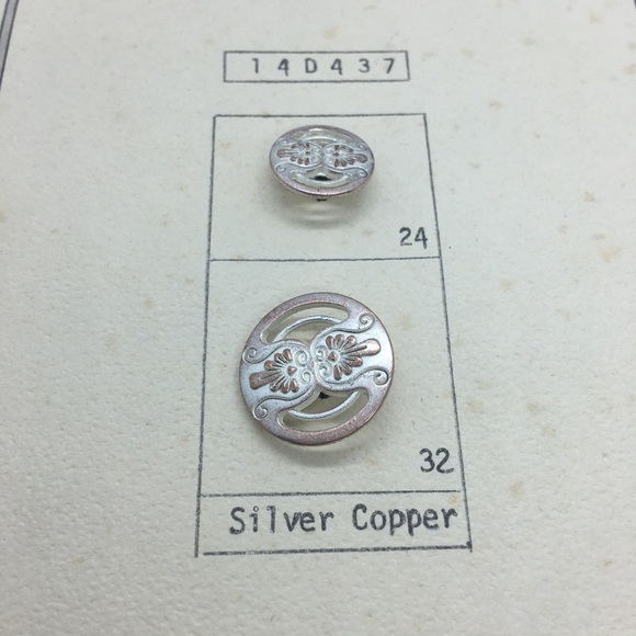 Vintage Buttons Lot of 4 Salesman Cards Metal Plastic 25 Assorted Patterns - Picture 7 of 15